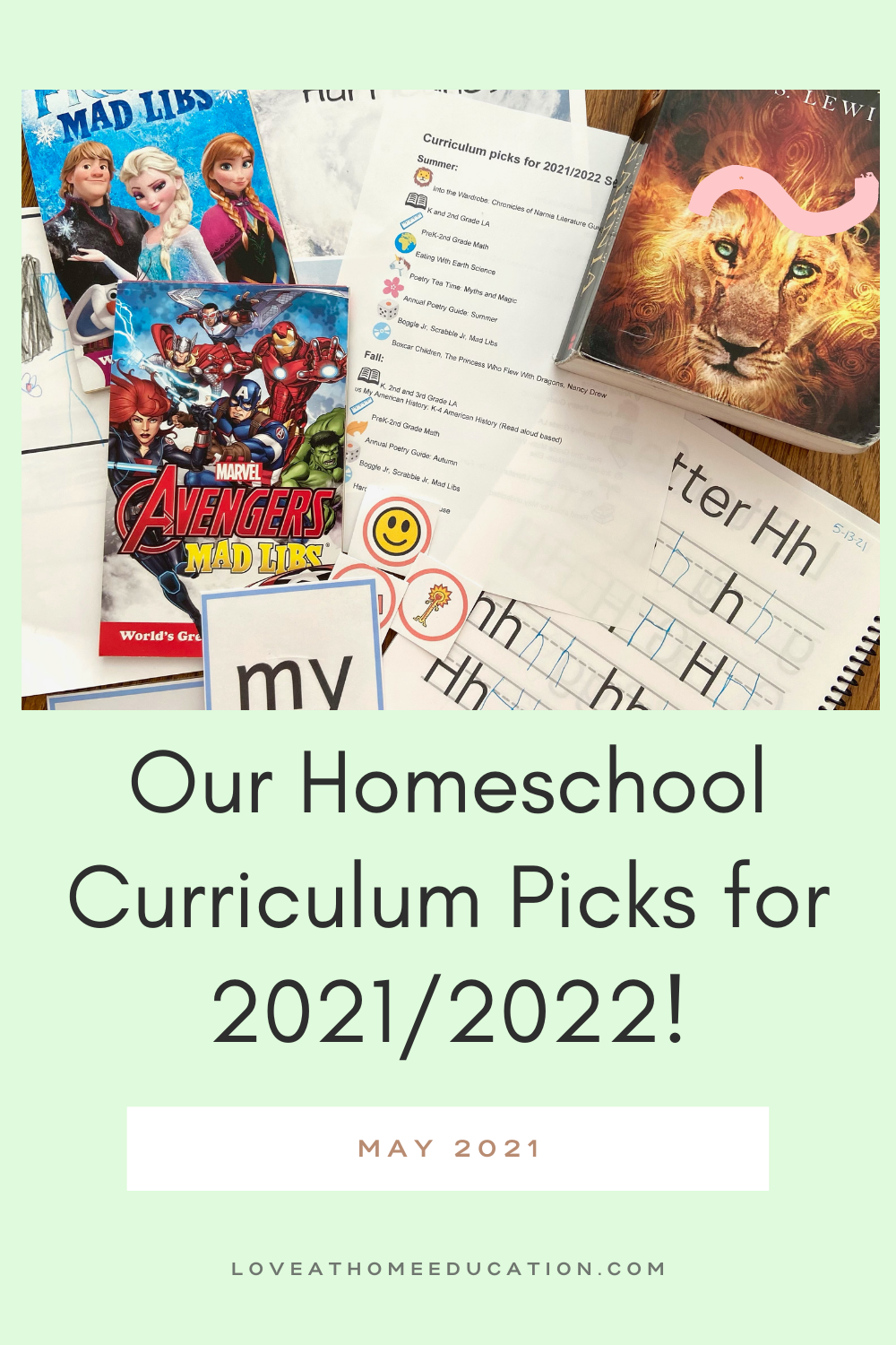 Our Warm Weather Homeschool Rhythm/Homeschool Curriculum Picks for 2021/2022