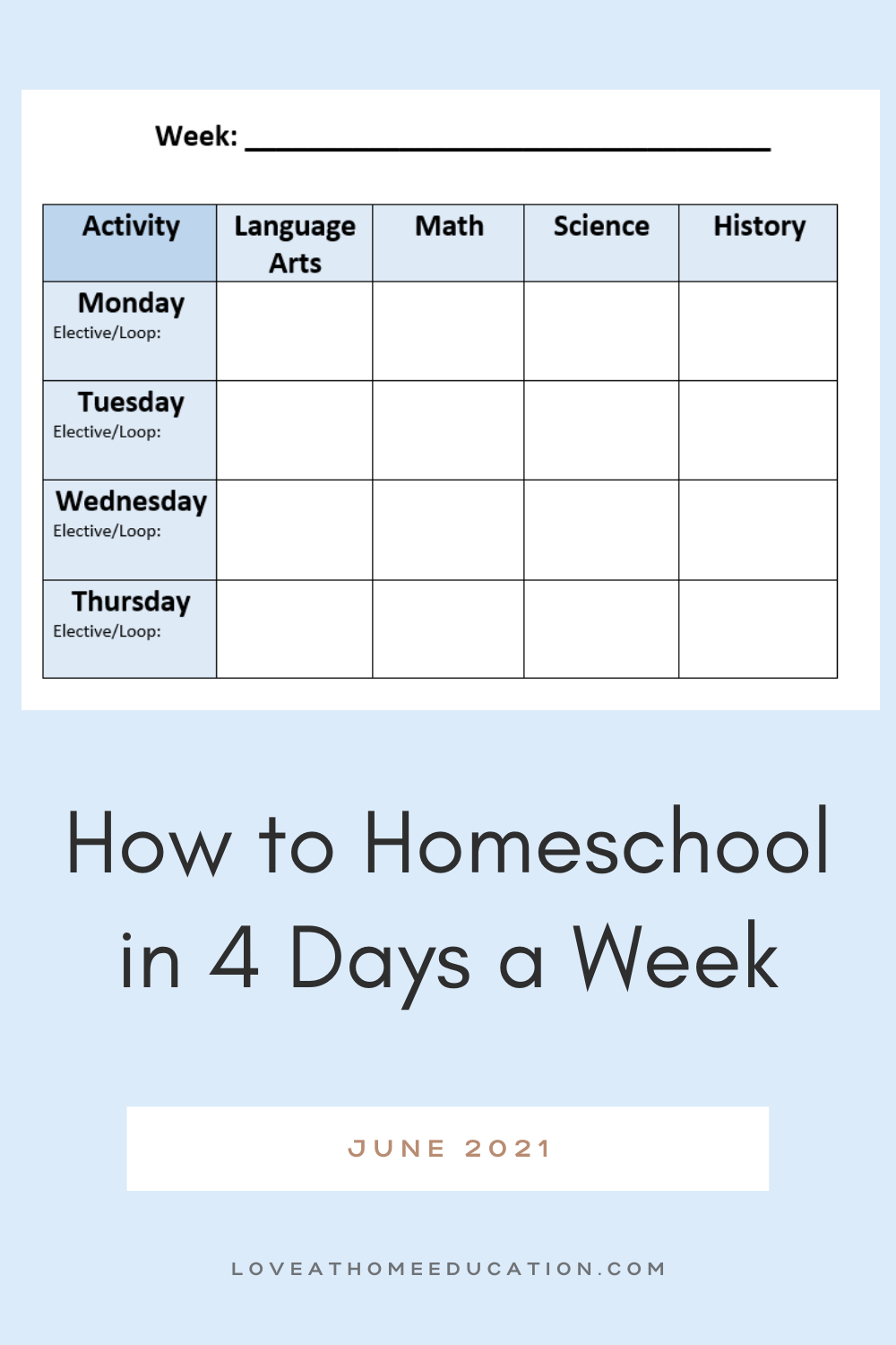 How to Homeschool in 4 Days a Week, 2 Hours or Less Per Day, Year Round- During the Elementary Years