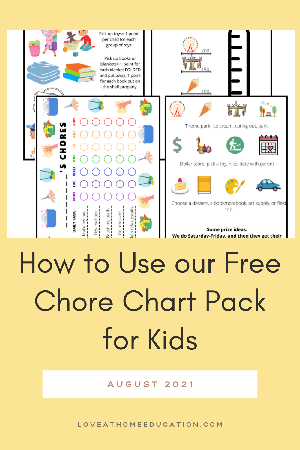 Our Chore System, and How it works with a 5 and 7 year old