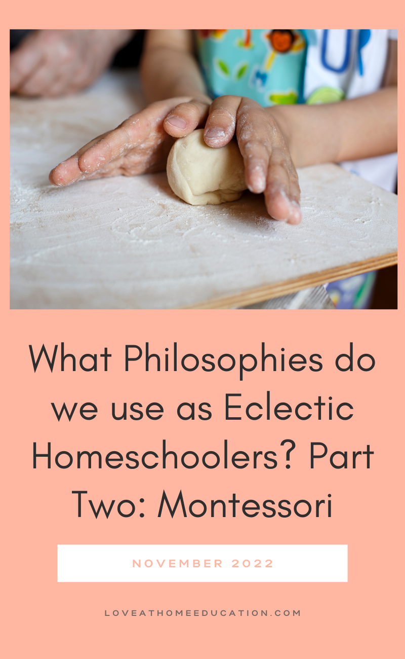 What Homeschool Styles and Philosophies do we use as Eclectic Homeschoolers?- Part Two: Montessori
