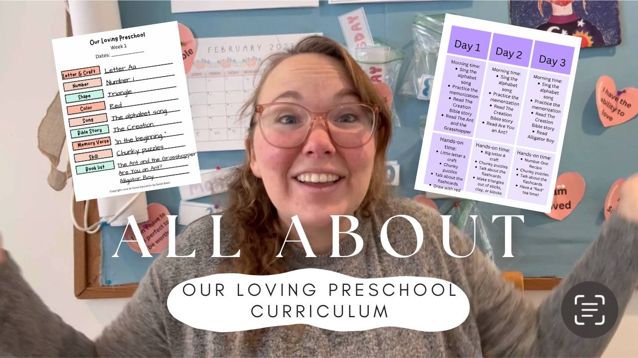 Our Loving Preschool Curriculum and Class Options