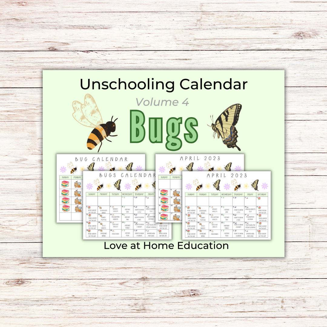 Unschooling Calendar Monthly Subscription