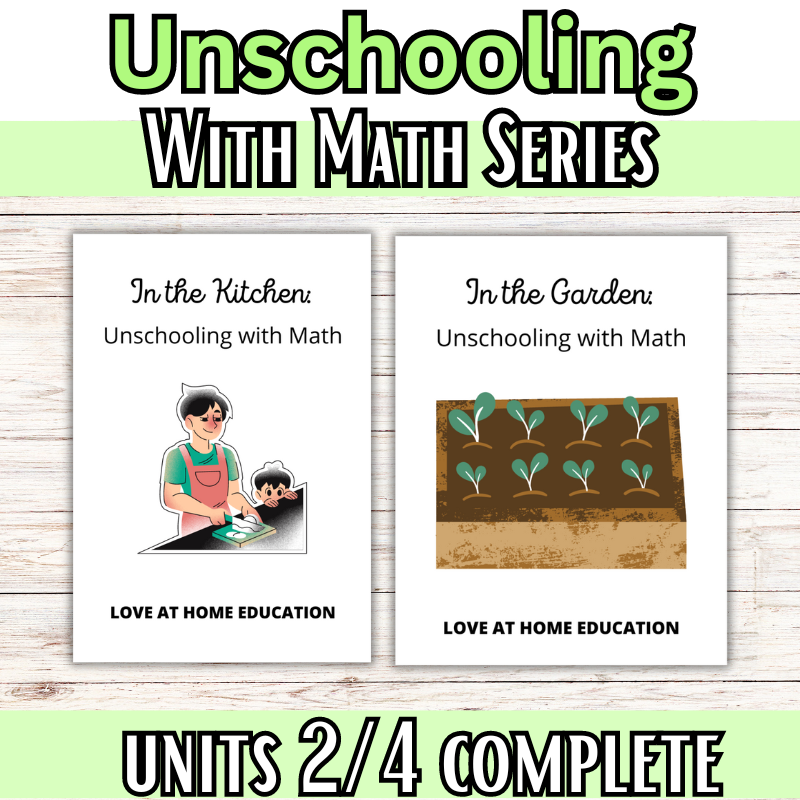 Unschooling with Math- Hands-On Math Curriculum (K-6th, Levels 1-8, Ages 5-12)
